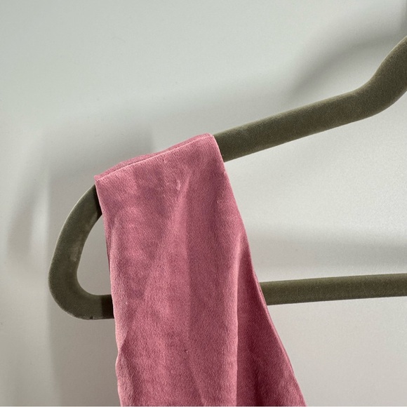 NWT Lulus Loving the Attention Mauve Satin Asymmetrical Ruffled Midi Dress - Picture 8 of 10